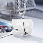 Celebrate Your Ice Hockey Spirit – Custom Number & Name Necklace – For Players and Devoted Fans - Image 2