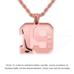 Celebrate Your Ice Hockey Spirit – Custom Number & Name Necklace – For Players and Devoted Fans - Image 12