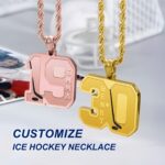 Celebrate Your Ice Hockey Spirit – Custom Number & Name Necklace – For Players and Devoted Fans - Image 4