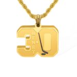 Celebrate Your Ice Hockey Spirit – Custom Number & Name Necklace – For Players and Devoted Fans - Image 10