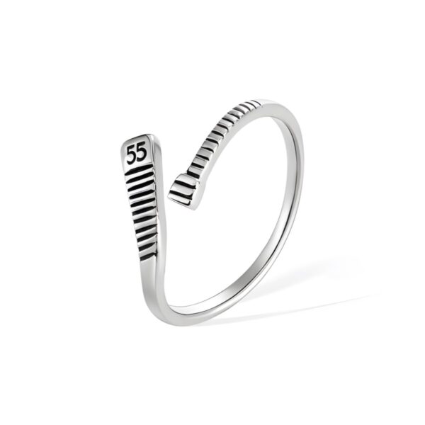 Personalized hockey ring with name and number