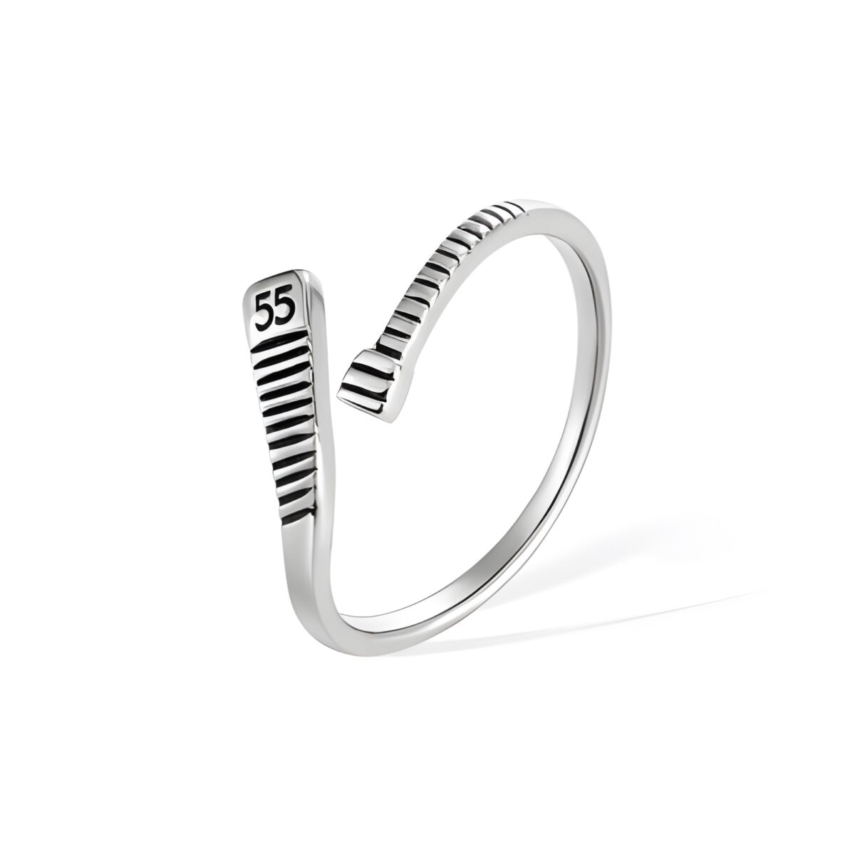 Personalized hockey ring with name and number