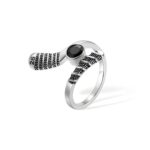 Custom birthstone hockey ring for passionate hockey lovers