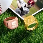 Celebrate Your Game – Engraved Sterling Silver Number Signet Ring – For the Sports Enthusiast Who Wears Their Passion - Image 2