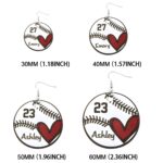 Celebrate Every Home Run – Custom Baseball Earrings with Name & Number – For Proud Players and Devoted Baseball Moms - Image 8