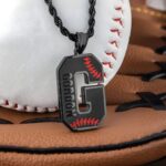 Carry Your Passion – Custom Baseball Initial Necklace – For Athletes and Sports Enthusiasts - Image 2