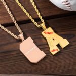 Carry Your Passion – Custom Baseball Initial Necklace – For Athletes and Sports Enthusiasts - Image 4