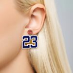 Wear Your Victory – Custom Sport Number Earrings – Celebrate Team Spirit for Moms & Fans - Image 9