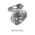 Embrace Timeless Love – Sterling Silver Spoon Ring with Birthstone – A Cherished Token for Mom and Grandmom - Image 3