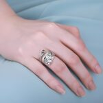 Embrace Eternal Love – Engraved Rose Spoon Ring with Birthstone – A Cherished Promise for Her - Image 5