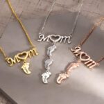 Carry Her Heart Close – Custom Mom Necklace with Baby Feet Charms – A Tender Tribute for New Mothers - Image 6