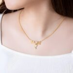 Carry Her Heart Close – Custom Mom Necklace with Baby Feet Charms – A Tender Tribute for New Mothers - Image 7