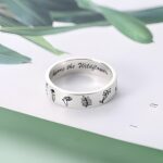 Embrace Nature’s Strength – Engraved Sterling Silver Tree & Flower Ring – A Symbol of Growth and New Beginnings - Image 6