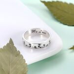 Embrace Nature’s Strength – Engraved Sterling Silver Tree & Flower Ring – A Symbol of Growth and New Beginnings - Image 7