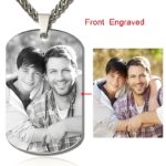 Carry His Story Close – Custom Engraved Dog Tag Necklace – A Father's Day Tribute - Image 2