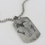 Carry His Story Close – Custom Engraved Dog Tag Necklace – A Father's Day Tribute - Image 5