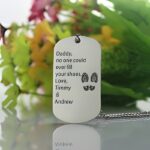 Carry His Name Close – Custom Dog Tag Necklace – A Father's Day Tribute - Image 2