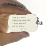 Carry His Name Close – Custom Titanium Dog Tag Necklace – A Devoted Valentine's Tribute for Him - Image 3