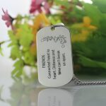 Celebrate Unbreakable Bonds – Custom Name Dog Tag Necklace – For Best Friends Forever - Image 2