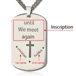 Carry Strength and Faith – Engraved Inspirational Dog Tag Necklace – For Those Who Inspire Courage - Image 2