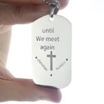 Carry Strength and Faith – Engraved Inspirational Dog Tag Necklace – For Those Who Inspire Courage - Image 4