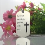 Carry Strength and Faith – Custom Men's Dog Tag Cross Necklace – For Him, A Lasting Symbol - Image 2