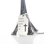Carry Strength and Faith – Custom Men's Dog Tag Cross Necklace – For Him, A Lasting Symbol - Image 4
