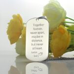 Carry His Name Close – Custom Dog Tag Necklace – A Valentine’s Embrace for Him - Image 2