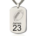 Personalized men's dog tag necklace carrying his story