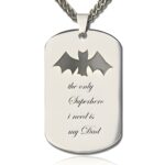 Personalized dog tag necklace for him