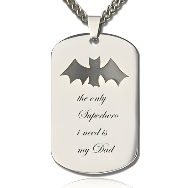 Personalized dog tag necklace for him