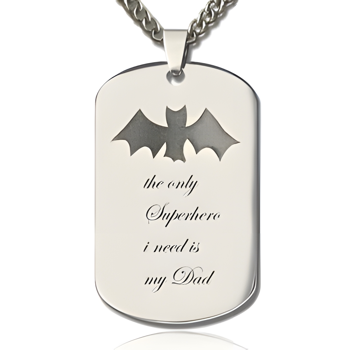 Personalized dog tag necklace for him