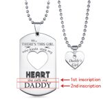 Carry Your Love Close – Engraved Couples Dog Tag Necklace with Heart – A Timeless Token for Two - Image 2