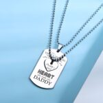 Carry Your Love Close – Engraved Couples Dog Tag Necklace with Heart – A Timeless Token for Two - Image 3