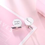 Carry Your Words Close – Handwriting Disc Cufflinks – A Timeless Treasure for Him - Image 3