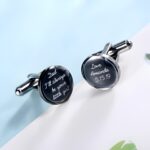 Carry Your Loved Ones Close – Round Photo Cufflinks – For Him on Special Occasions - Image 4