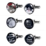 Personalized photo cufflinks for him, heartfelt gift