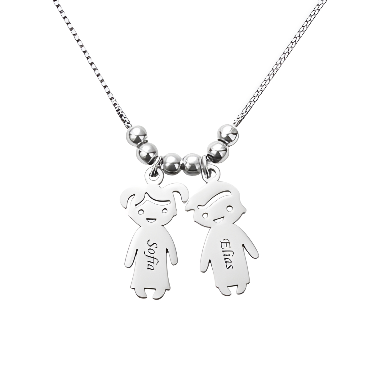 Custom kids charms necklace for celebrating little ones