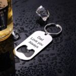 Open Every Moment with Love – Engraved Dog Tag Bottle Opener Keychain – For Fathers & Pet Lovers - Image 2