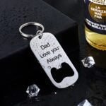 Open Every Moment with Love – Engraved Dog Tag Bottle Opener Keychain – For Fathers & Pet Lovers - Image 3
