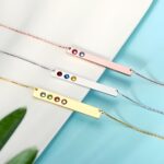 Carry Your Story Close – Birthstone Bar Necklace – A Cherished Keepsake for Loved Ones - Image 5