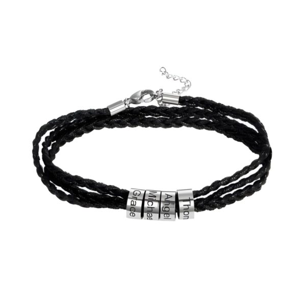 Custom engraved men's bracelet for heartfelt connections