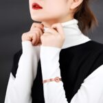 Unlock Our Hearts – Rose Gold Couple's Bracelet & Key Necklace – For Timeless Love Stories - Image 3