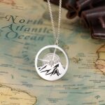 Embrace Your Journey – Compass and Mountain Necklace – For Dreamers and Explorers - Image 3