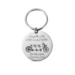 family bicycle keychain gift symbolizing unity