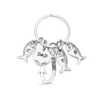 Custom fishing keychain for dad, a heartfelt gift