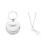 Custom dog tag and bone necklace for cherished pets