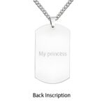 Hold Their Memory Close – Custom Photo Dog Tag Necklace – A Tender Tribute for Loved Ones - Image 3