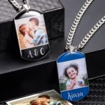Hold Their Memory Close – Custom Photo Dog Tag Necklace – A Tender Tribute for Loved Ones - Image 5