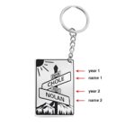Celebrate Your Journey Together – Custom Street Sign Keychain – A Loving Anniversary Keepsake - Image 3